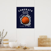 Poster Basketball Graduation Congrats (Cuisine)