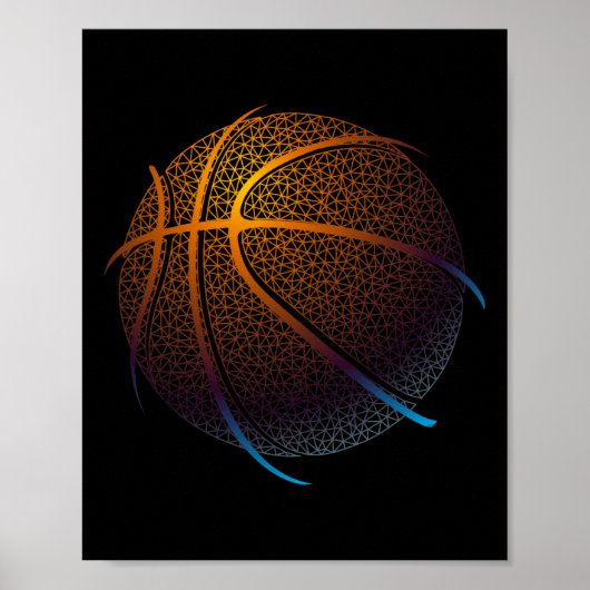Poster Basketball Graphic Balling Tee - shirts (Devant)