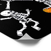 Poster Basketball Halloween Skeleton Dunking Dribble Boys (Coin)