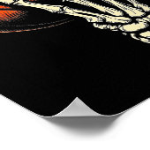 Poster Basketball Halloween squelette crâne joueur hommes (Coin)