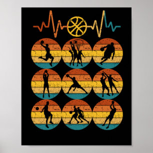 Poster Basketball Heart Beat