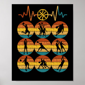 Poster Basketball Heart Beat