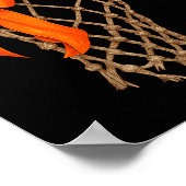 Poster Basketball Hoop With Bow Cute Basketball Aesthetic (Coin)