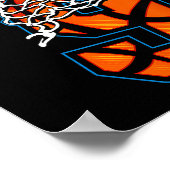 Poster Basketball Je suis 9 Garçon Fille 9e Anniversaire (Coin)