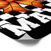 Poster Basketball Mama Coquette Bow Game Day Funny Srts L (Coin)