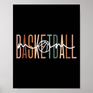 Poster Basketball Maman Basketball Mama Mère Mère Mère Vi