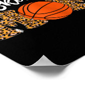 Poster Basketball Maman mignonne Leopard Basketball cadea (Coin)