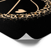 Poster Basketball mignonne Empreinte de léopard filles Ba (Coin)