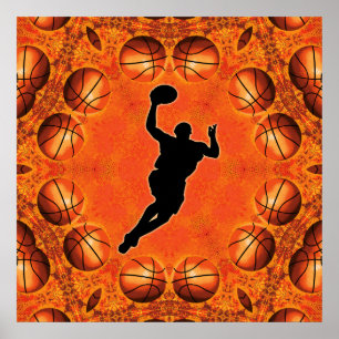 POSTER BASKETBALL PLAYER