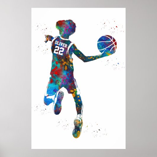 Poster Basketball Player (Devant)