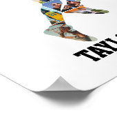 Poster Basketball Player Silhouette Sports Photo Collage (Coin)