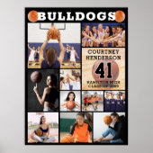 Poster Basketball Senior Night 11 Photo Collage (Devant)