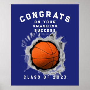 Poster Basketball Senior Night Graduation