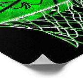 Poster Basketball Shamrock Lucky Clover Irish St Patrick' (Coin)