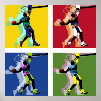 Poster Basketball-speler