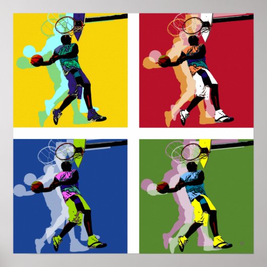 Poster Basketball-speler (Voorkant)