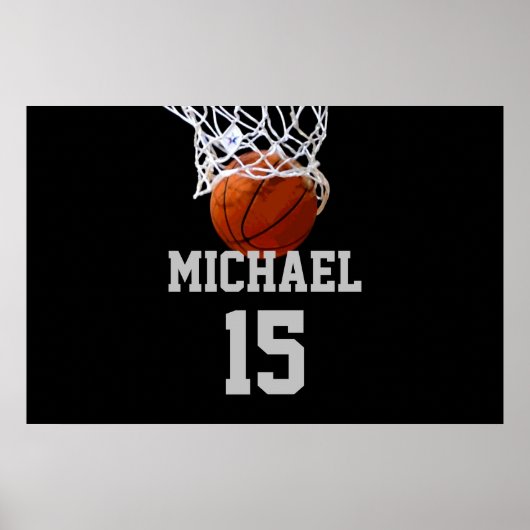 Poster Basketball Votre Nom (Devant)