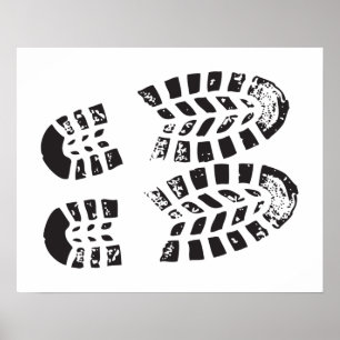 Poster Baskets Noir & Blanc Empreinte