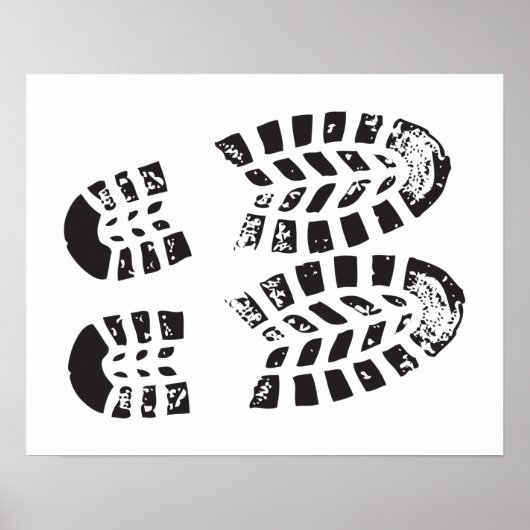 Poster Baskets Noir & Blanc Empreinte (Devant)
