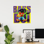 Poster "Bass Boi" - par Kev Moore (Bureau à domicile)