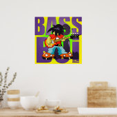 Poster "Bass Boi" - par Kev Moore (Cuisine)
