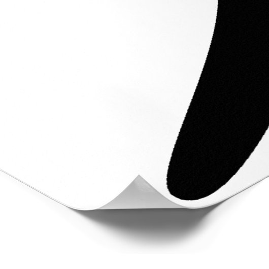 Poster Bass clef (Coin)