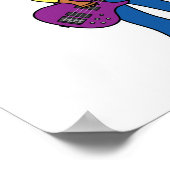 Poster Bass Guitar Girl (Coin)