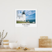 Poster Bass Harbour Head Light (Cuisine)
