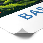 Poster Bass Lake California Travel Print (Coin)