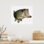 Poster Basse à grande bouche (Cuisine)