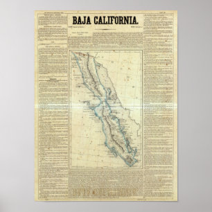 Poster Basse Californie, Mexique