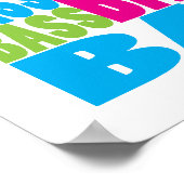 Poster Basse colorée (Coin)