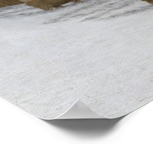 Poster Basse-cour en hiver (Coin)