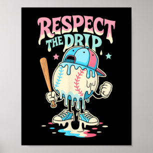 Poster Basse Crème De Baseball Ice Driam Pour Garçons Fil