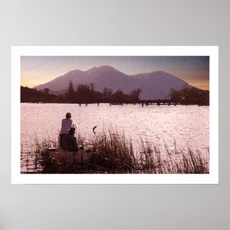Poster Basse du coucher du soleil