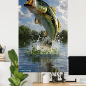 Poster Basse pêche (Bureau à domicile)
