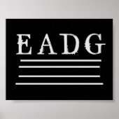 Poster Basse réglée (Devant)