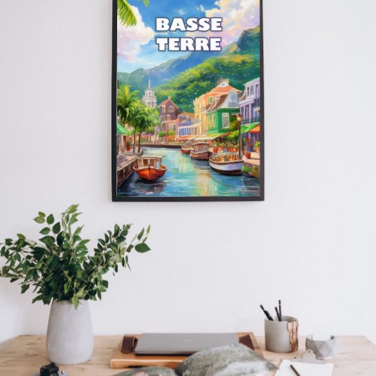 Poster Basse-Terre, setting of waves