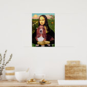 Poster Basset 1 - Mona Lisa (Cuisine)