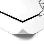 Poster basset blanc (Coin)