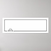 Poster basset blanc (Devant)