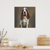 Poster Basset Bleu de Gascogne (Cuisine)