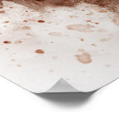 Poster Basset hound aquarelle peinture (Coin)