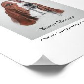 Poster Basset Hound Art (Coin)