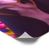 Poster Basset Hound Chiot Blooms Chien Art (Coin)