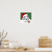 Poster Basset Hound Cookie de Noël (Cuisine)