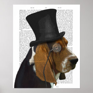 Poster Basset Hound, Hound officiel et Casquette