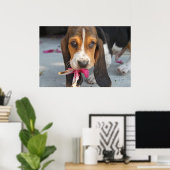 Poster Basset Hound Puppy (Bureau à domicile)
