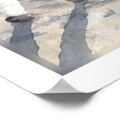 Poster Basset Moon Walk (Coin)