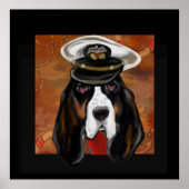 POSTER BASSETHOUND (Devant)